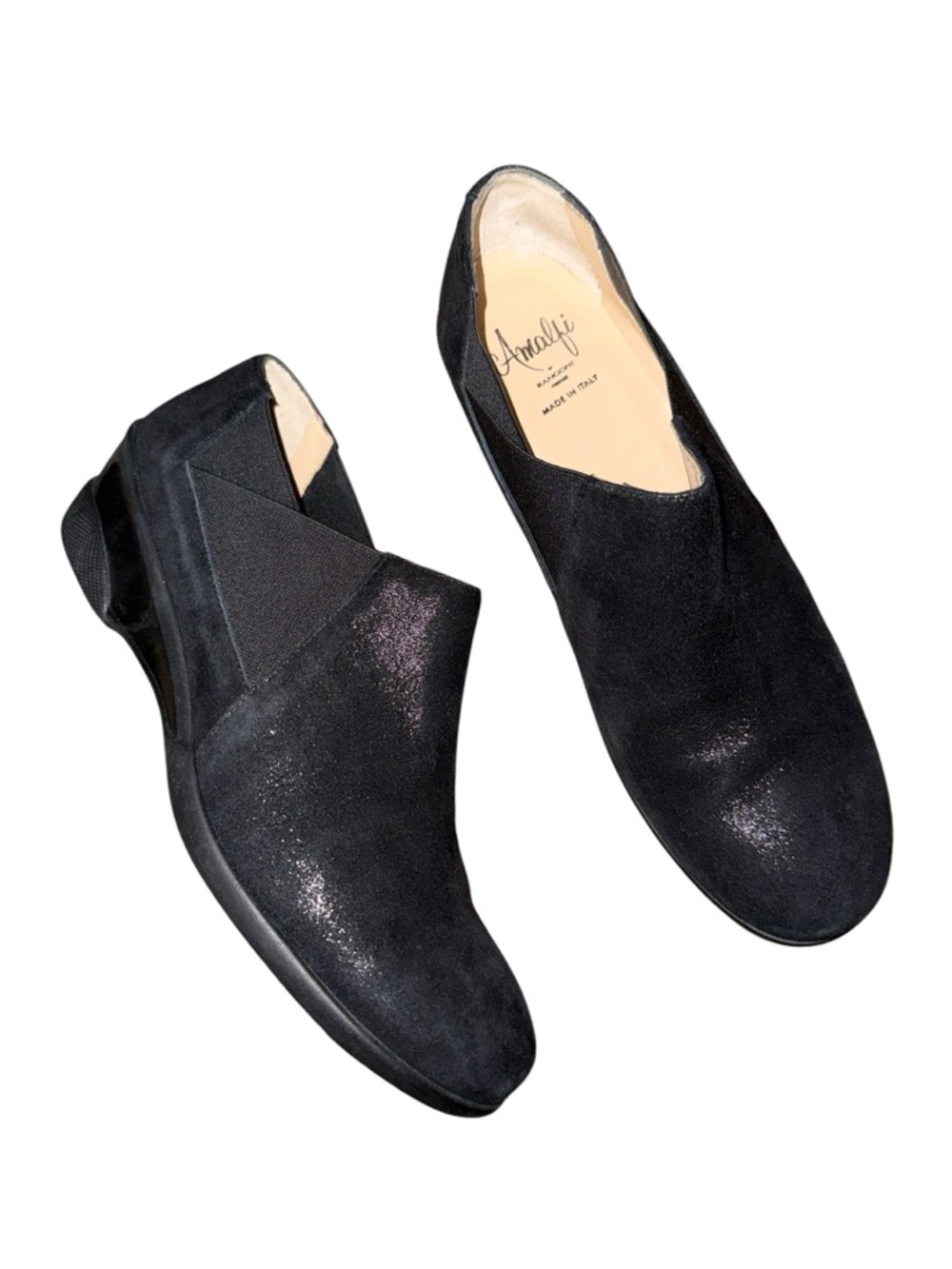 Amalfi by Rangoni Firenze Black Slip-On Women’s Shoes - US Size 7.5 M or EU 37